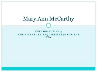 Mary Ann McCarthy