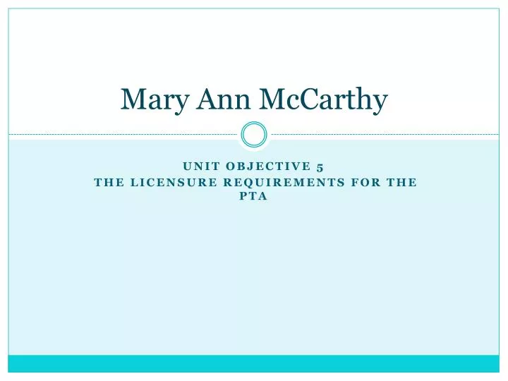 mary ann mccarthy