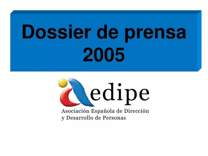 dossier de prensa 2005