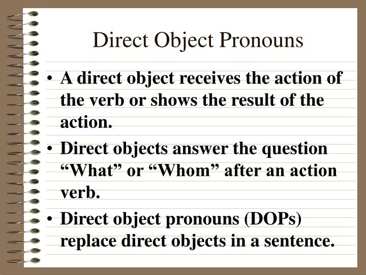 direct object examples