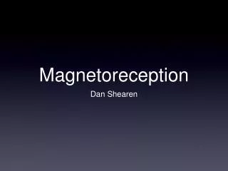 Magnetoreception