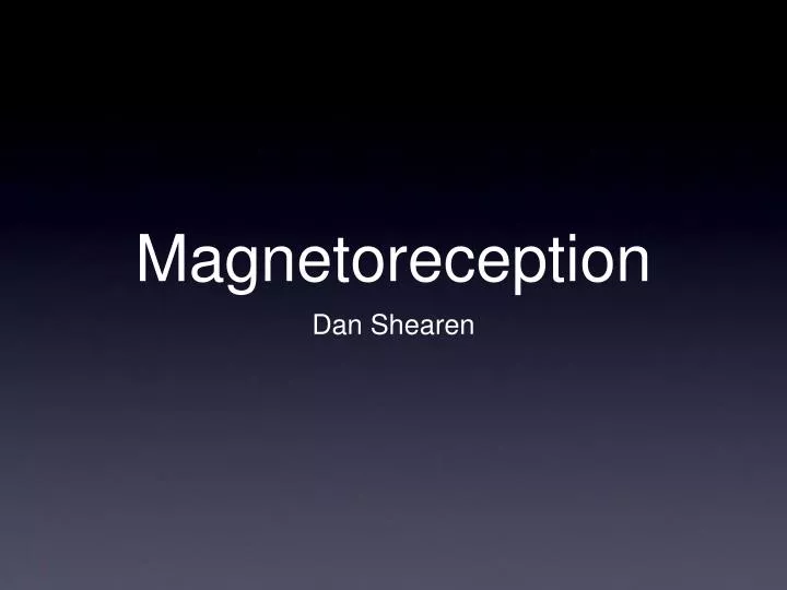 magnetoreception