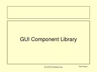 GUI Component Library