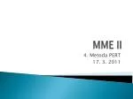 MME II - slide 1