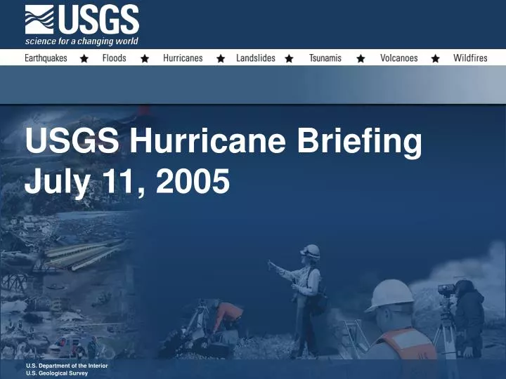 usgs hurricane briefing july 11 2005