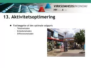 13 aktivitetsoptimering
