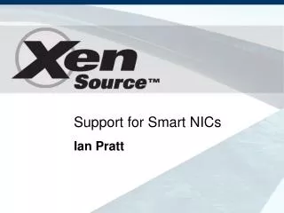 Support for Smart NICs