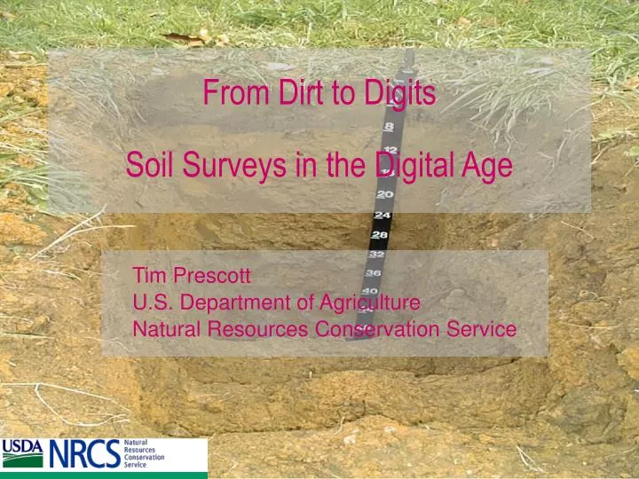 from dirt to digits soil surveys in the digital age