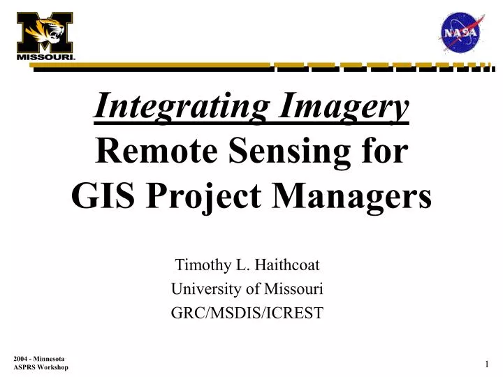 integrating imagery remote sensing for gis project managers