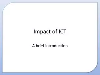 impact of ict
