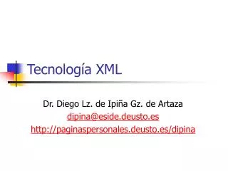 tecnolog a xml