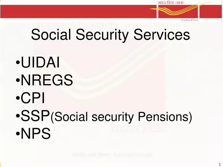 social security services