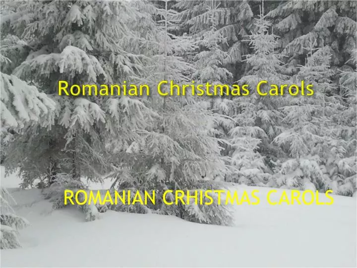 romanian christmas carols