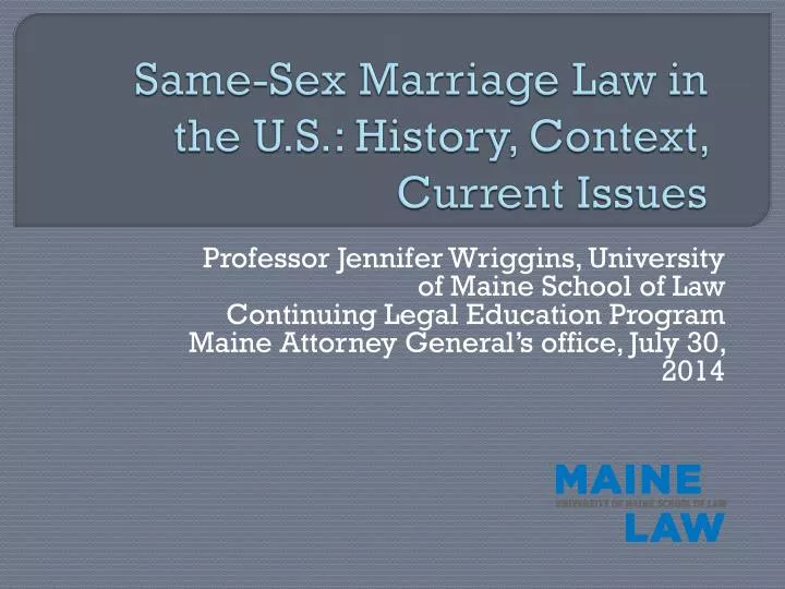 same sex marriage law in the u s history context current issues