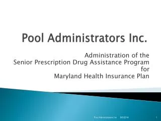 Pool Administrators Inc.