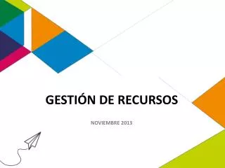 gesti n de recursos