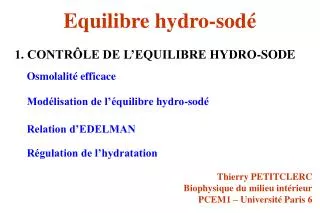 equilibre hydro sod