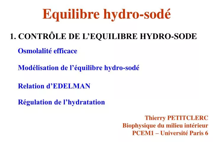 equilibre hydro sod