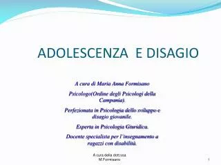 adolescenza e disagio