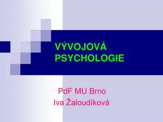 v vojov psychologie