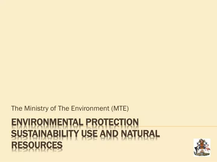 the ministry of the environment mte