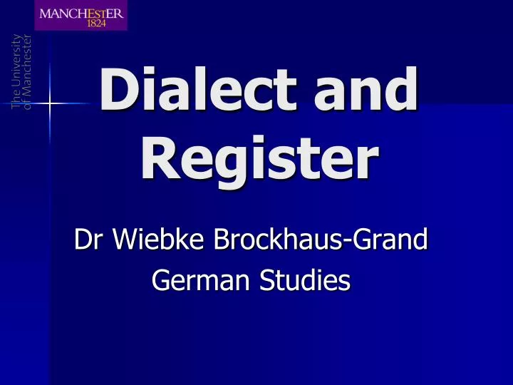 dialect and register