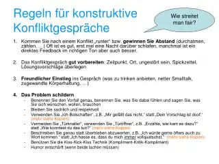 regeln f r konstruktive konfliktgespr che