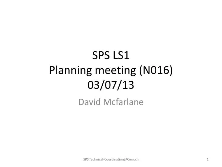 sps ls1 planning meeting n016 03 07 13