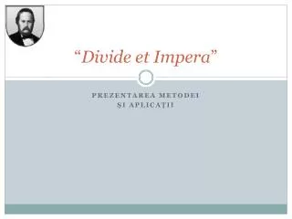 divide et impera