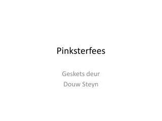 pinksterfees