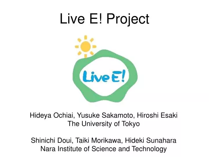live e project