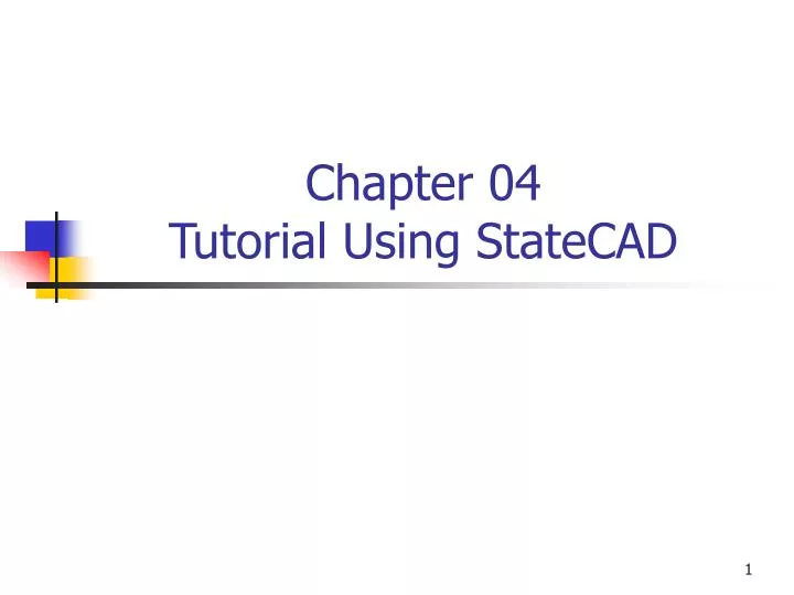 chapter 04 tutorial using statecad