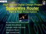 High Speed Digital Design Project - slide 1