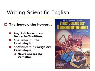 writing scientific english