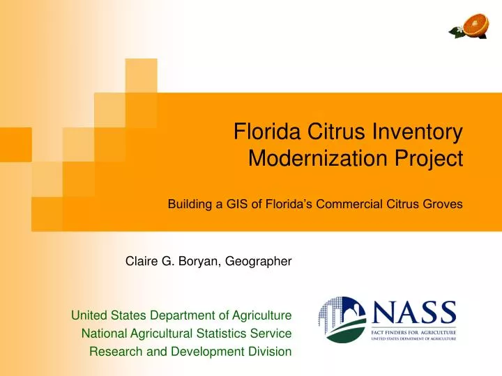 florida citrus inventory modernization project