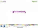 Optické metody - slide 1