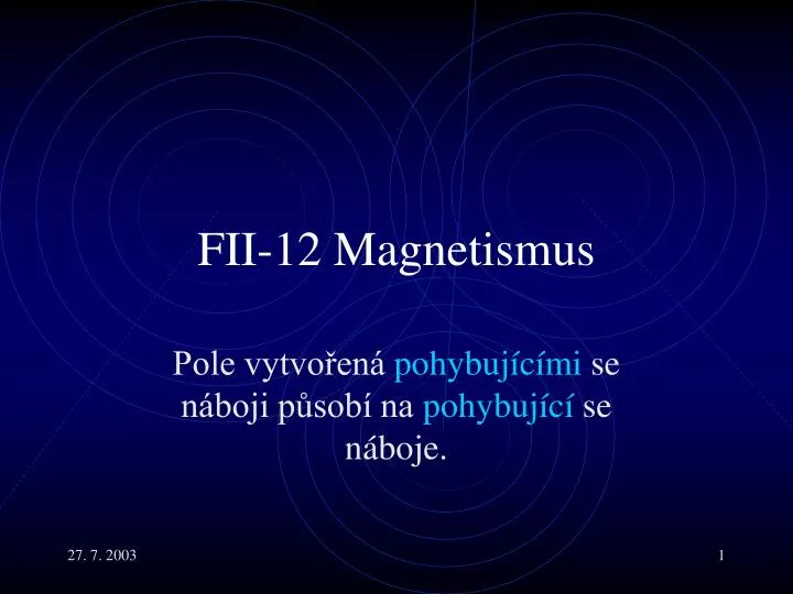 f ii 12 magnetism us