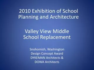 Valley View Middle School Replacement
