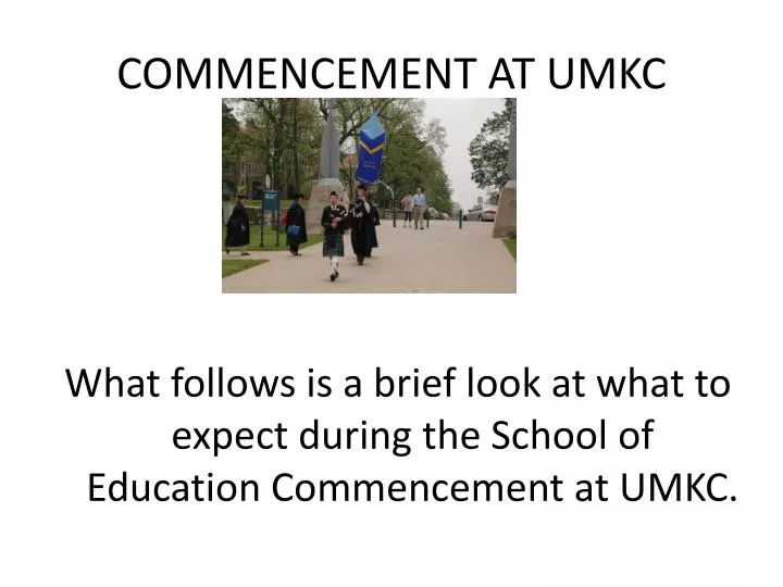 commencement at umkc