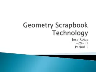Geometry Scrapbook Technology