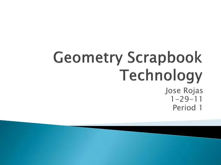 geometry scrapbook technology