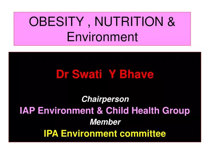 obesity nutrition environment
