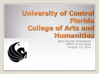 University of Central Florida College of Arts and Humanities