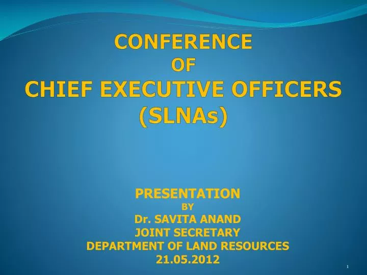 conference of chief executive officers slnas