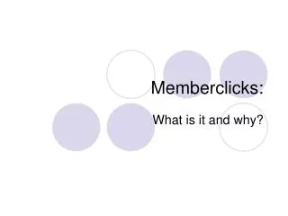 Memberclicks: