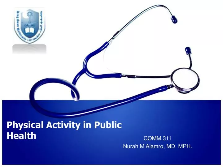 physical activity in public health