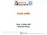 5 per mille - slide 1
