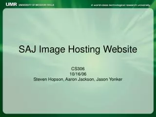 SAJ Image Hosting Website