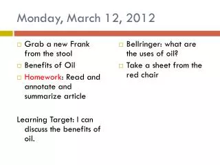 Monday, March 12, 2012