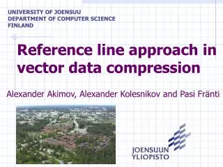 Reference line approach in vector data compression
